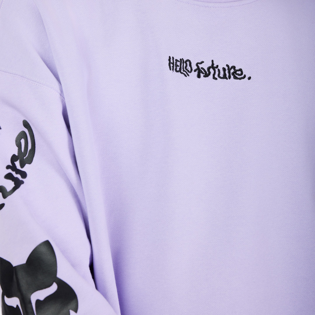 FOX Hello Future Oversized Crew 套頭衫 紫色 XXL 圖 3