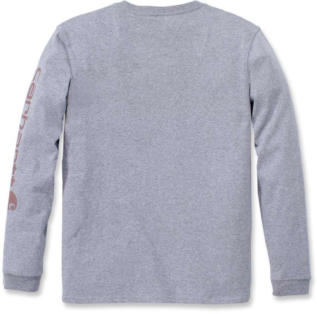 Carhartt Workwear Logo Cămașă cu mânecă lungă pentru femei Gri L Figura 3