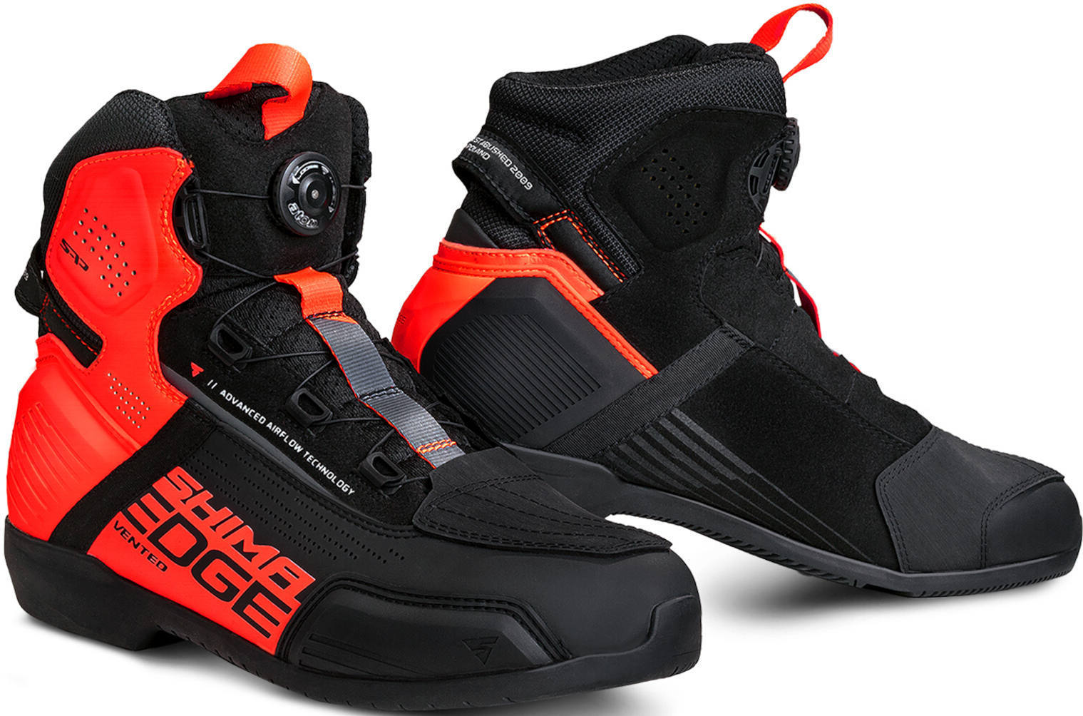 SHIMA Edge Vented Motorrad Schuhe schwarz/rot 48 Abbildung 1