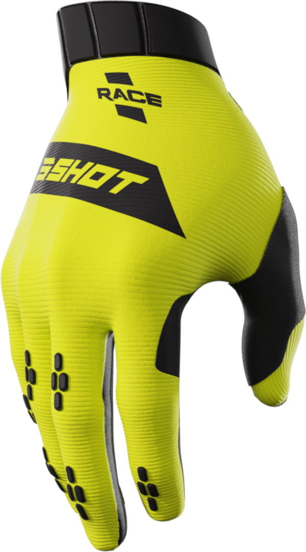 Shot Race Mănuși de motocross Galben neon 8 Figura 1