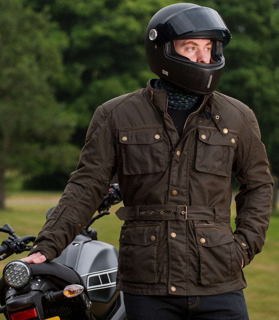 Merlin Kurkbury Motorcycle Waxed Jacket brown 3XL Figure 7