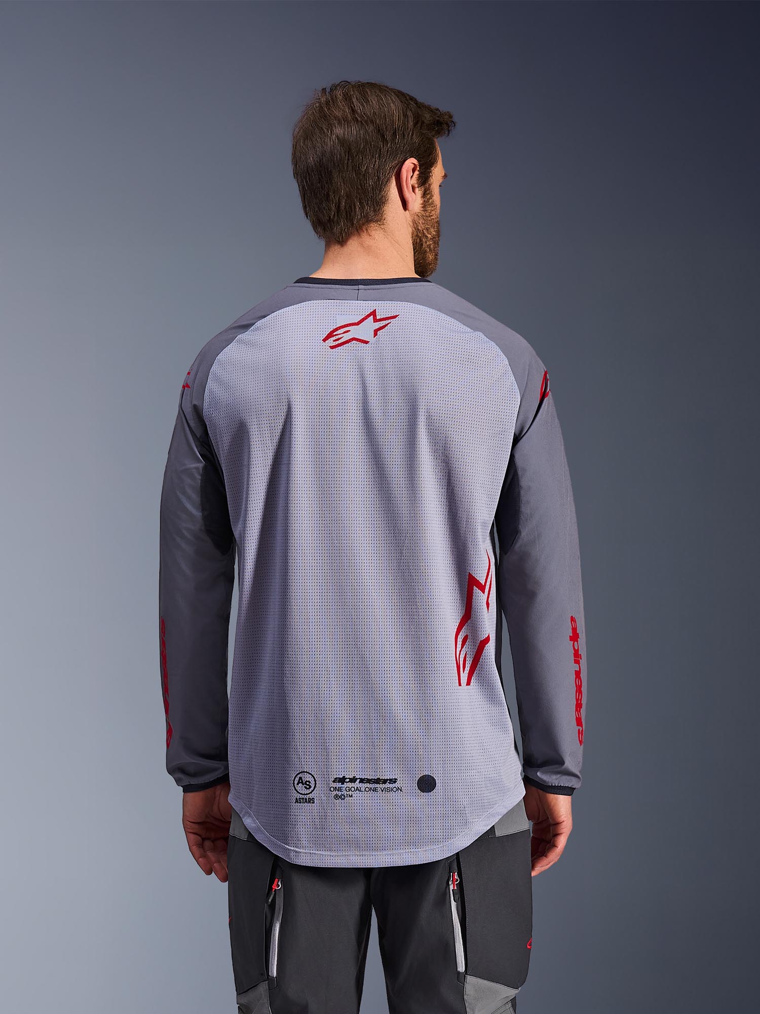 Alpinestars Maxdura Dual Motocross Jersey grau L Abbildung 5