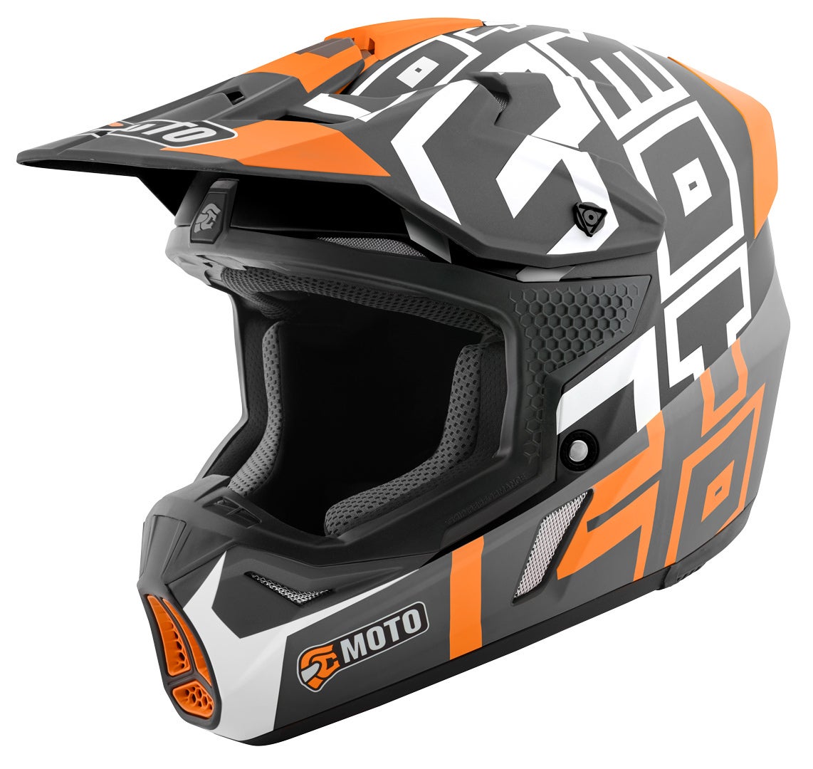 FC-Moto Merkur Flex Casco Motocross nero/bianco/rosso S Figura 1