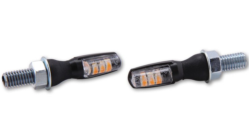 HIGHSIDER Smart Spark LED-indikator Kropp Svart / Lens Clear (Par), Fram och Bak Figur 4