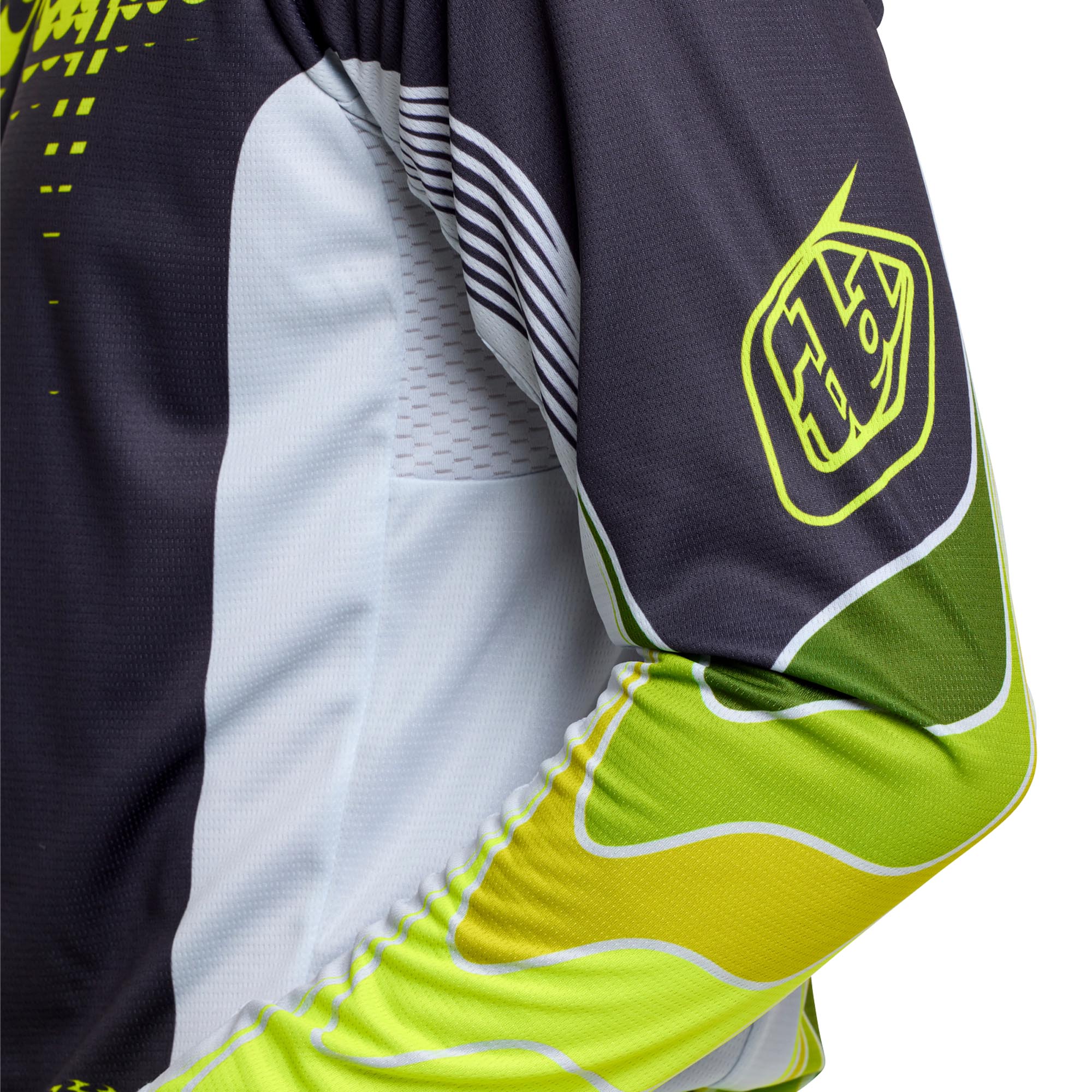 Troy Lee Designs GP Pro Stagger Motocross Jersey grey/neon yellow M Figure 9