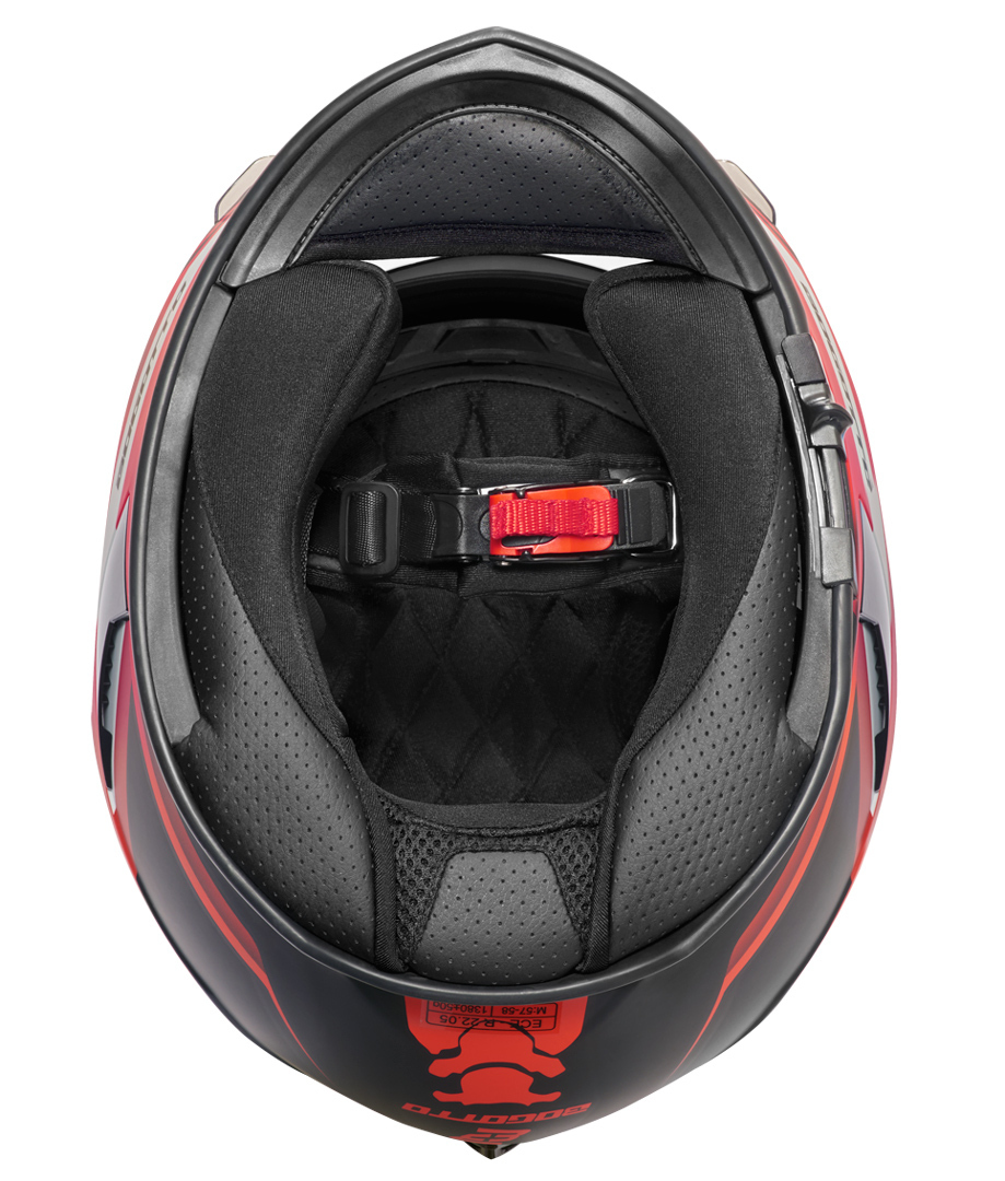 Bogotto V126 G-Evo Cască Negru/Roșu XS Figura 3