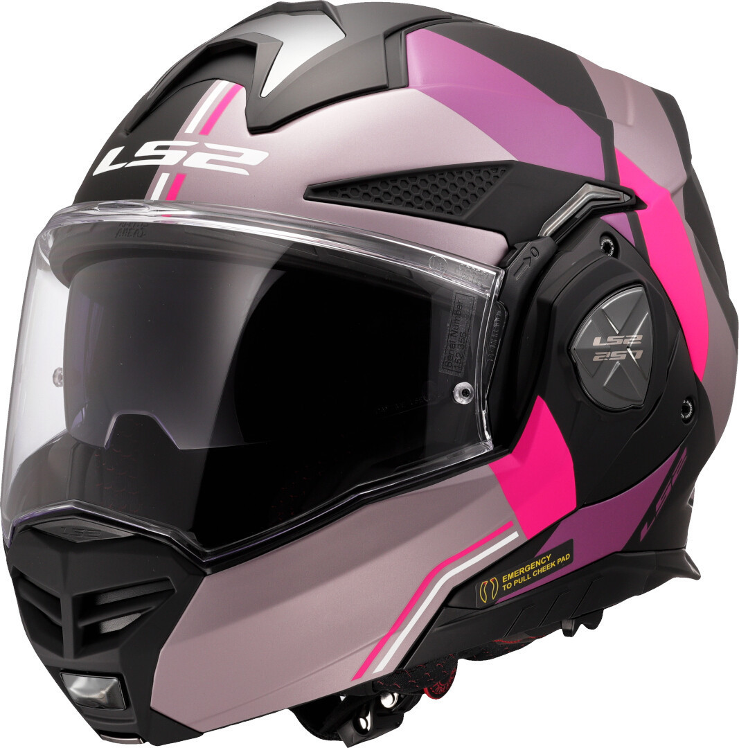 LS2 FF901 Advant X Ultra Klapphelm grau/pink M (57/58) Abbildung 1