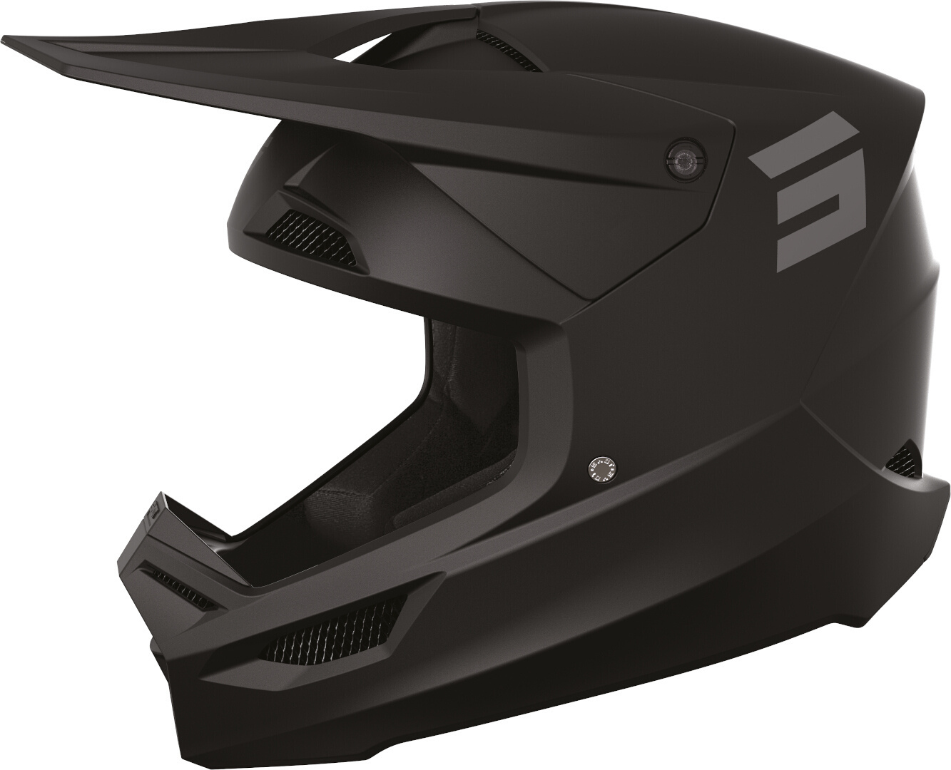 Shot Furious Solid Motocross hjälm Black Matt XS (53/54) Figur 1