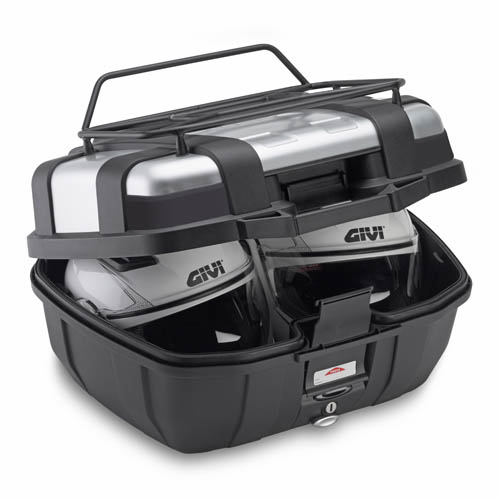 GIVI Trekker 52 Monokey Aluminiumtoppfodral Svart/Silver 52 Ltr. Figur 5