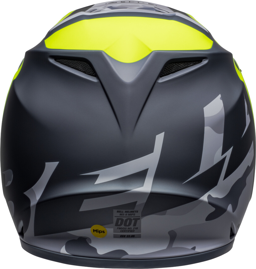Bell MX-9 MIPS Alter Ego Cască de motocross negru/gri/galben L (59/60) Figura 6