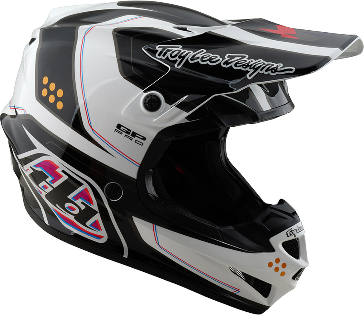 Troy Lee Designs GP Pro MIPS Trooper Motoross Helm zwart/wit/blauw/rood M (57/58) Figuur 7