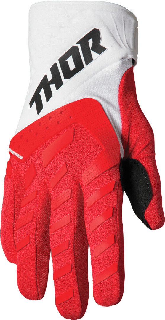 Thor Spectrum Touch Motocross Handschuhe rot/weiß L Abbildung 1