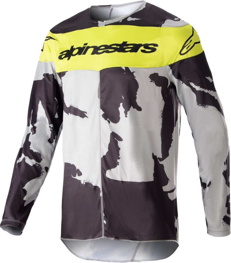 Alpinestars Racer Tactical 2023 Motocross-trøye grå/gul XL Figur 1
