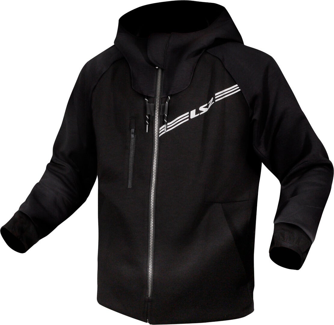 LS2 Throttle Motorcycle Zip Hoodie black XL Figure 1