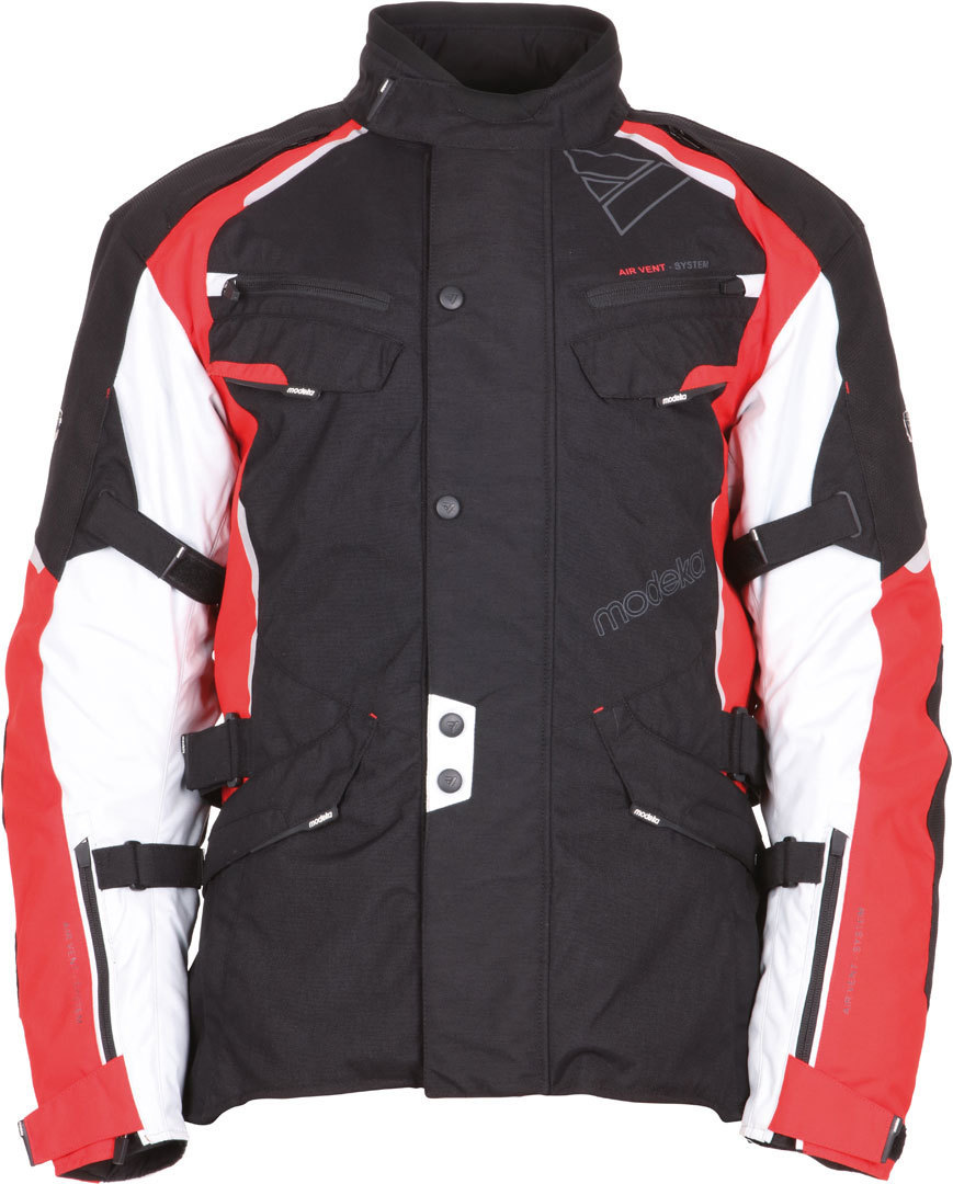 Modeka Karoo Textiljacke schwarz/rot 4XL Abbildung 1
