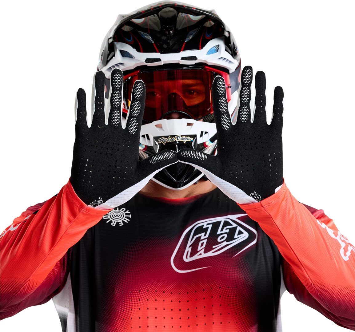 Troy Lee Designs Air Mono Luvas de motocross Branco M Figura 15