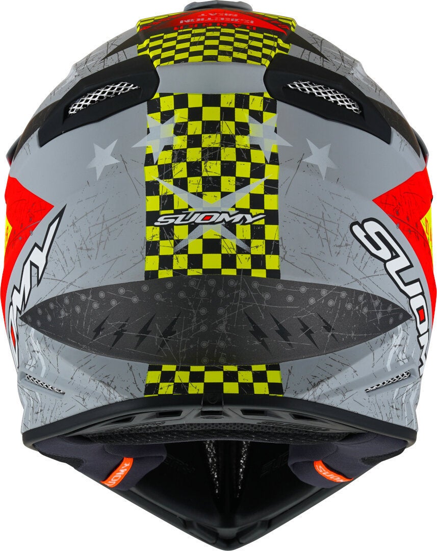 Suomy X-Wing Jetfighter E06 Motocross Helm grau matt/rot L (59/60) Abbildung 4