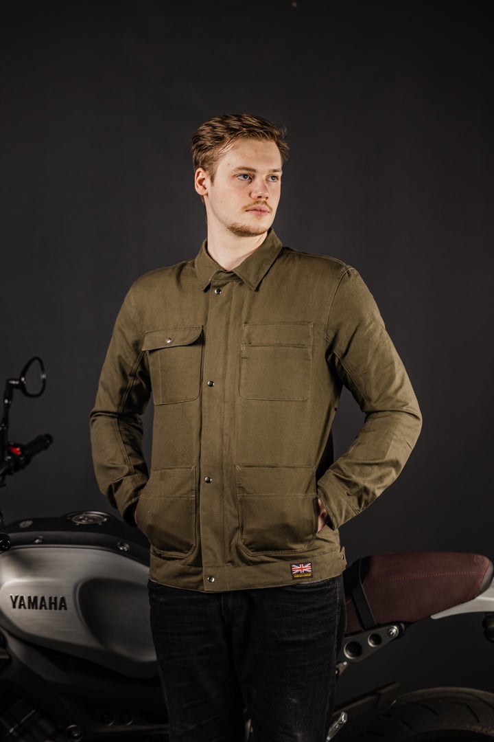 Merlin Victory Motorcycle Motor shirt bruin XXL Figuur 2