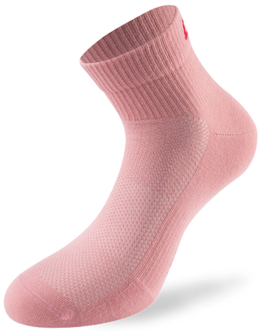 Lenz Performance Quarter Tech Socken weiß/pink/rot 43-46 Abbildung 3