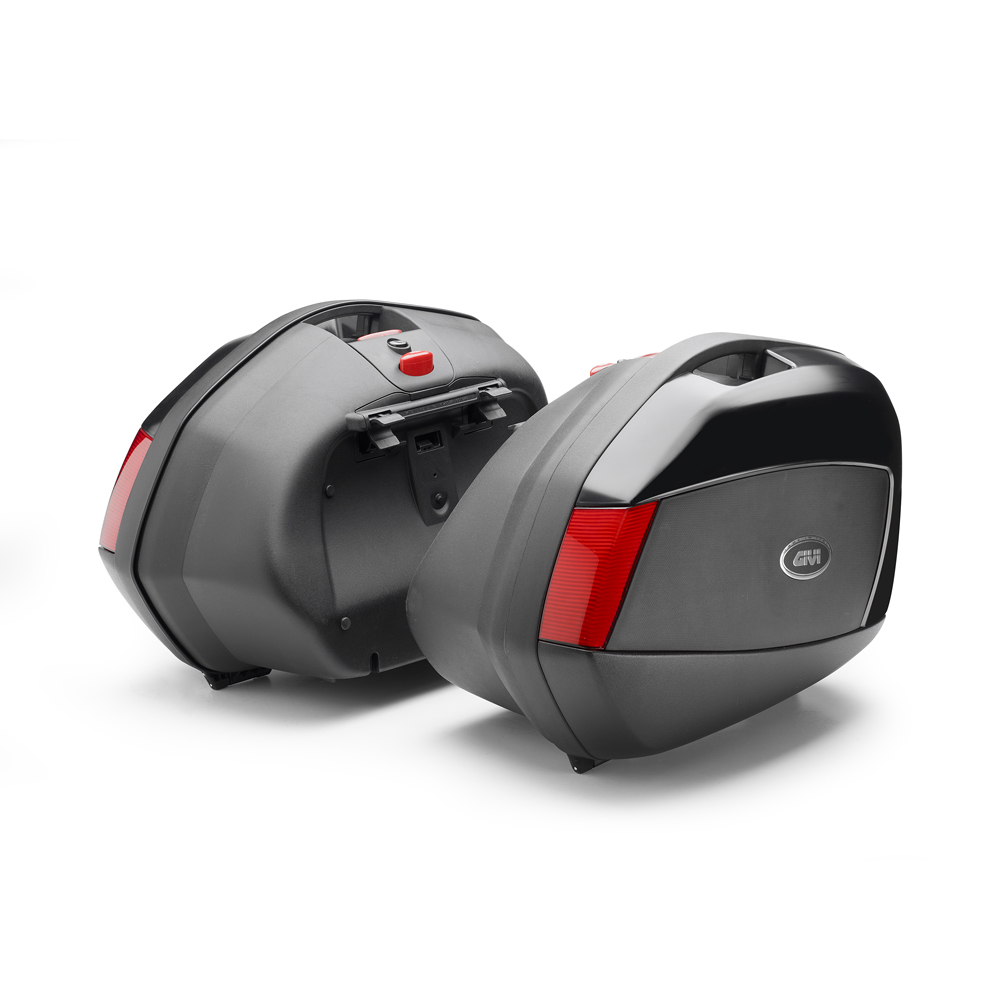GIVI V35 Monokey Uppsättning sidofodral svart/röd 35 Ltr. Figur 1