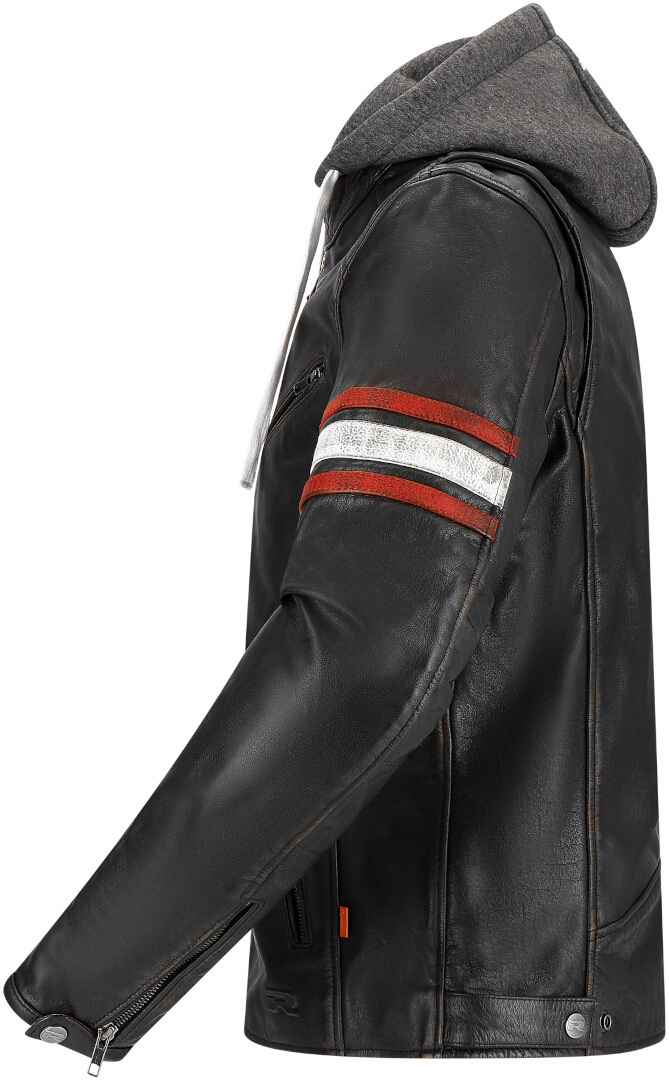 Richa Toulon 2 Motorcycle Leather Jacket black/red 62 Figure 3