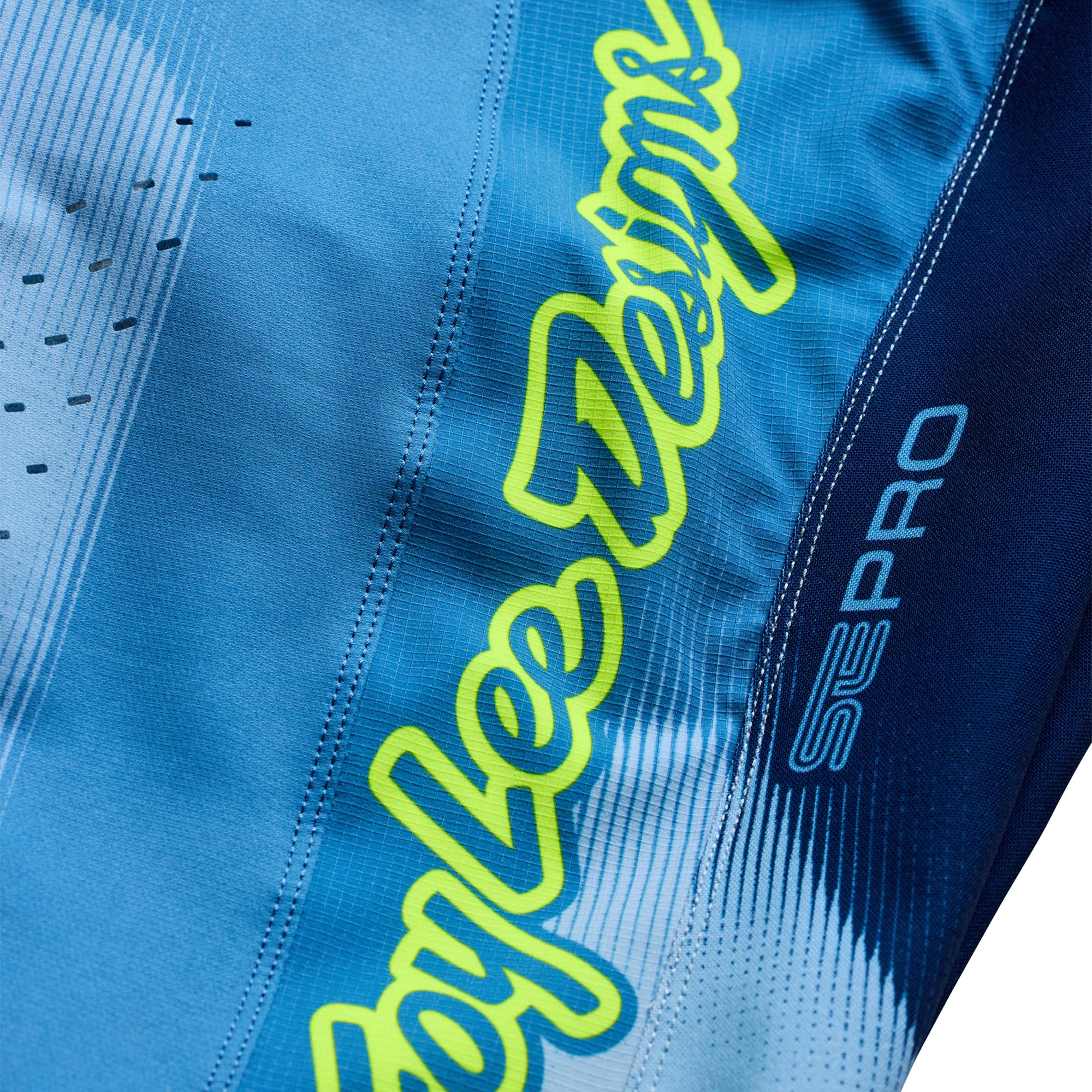 Troy Lee Designs SE Pro Illusion Motocross Jersey blue/neon-yellow M Figure 8