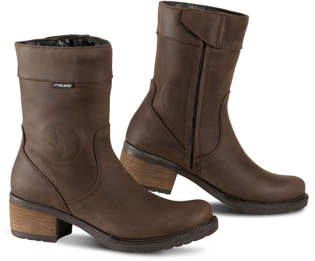 Falco Ayda 2 Bottes de moto de dames Marron 37 Figure 1
