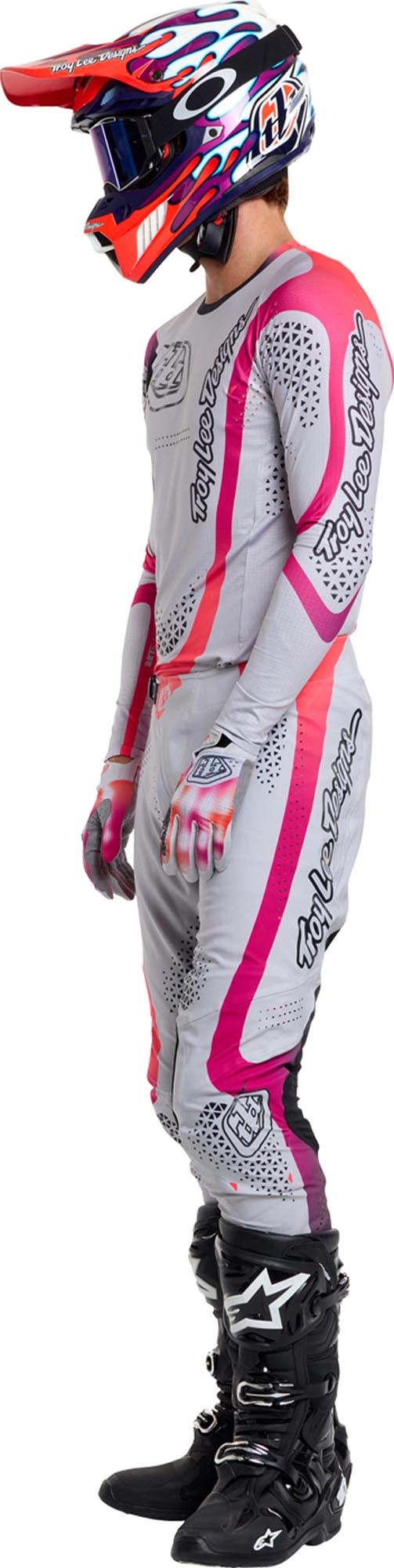 Troy Lee Designs SE Ultra Aura Мотокроссовые штаны серый/красный 30 Рисунок 13