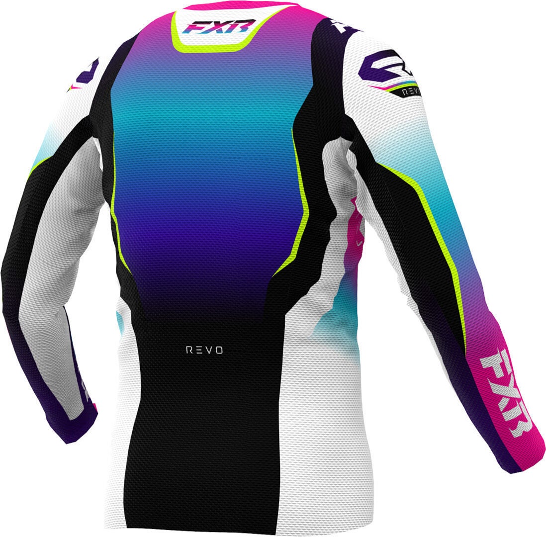FXR Revo 2025 Motocross trøje sort/blå/pink L Figur 2