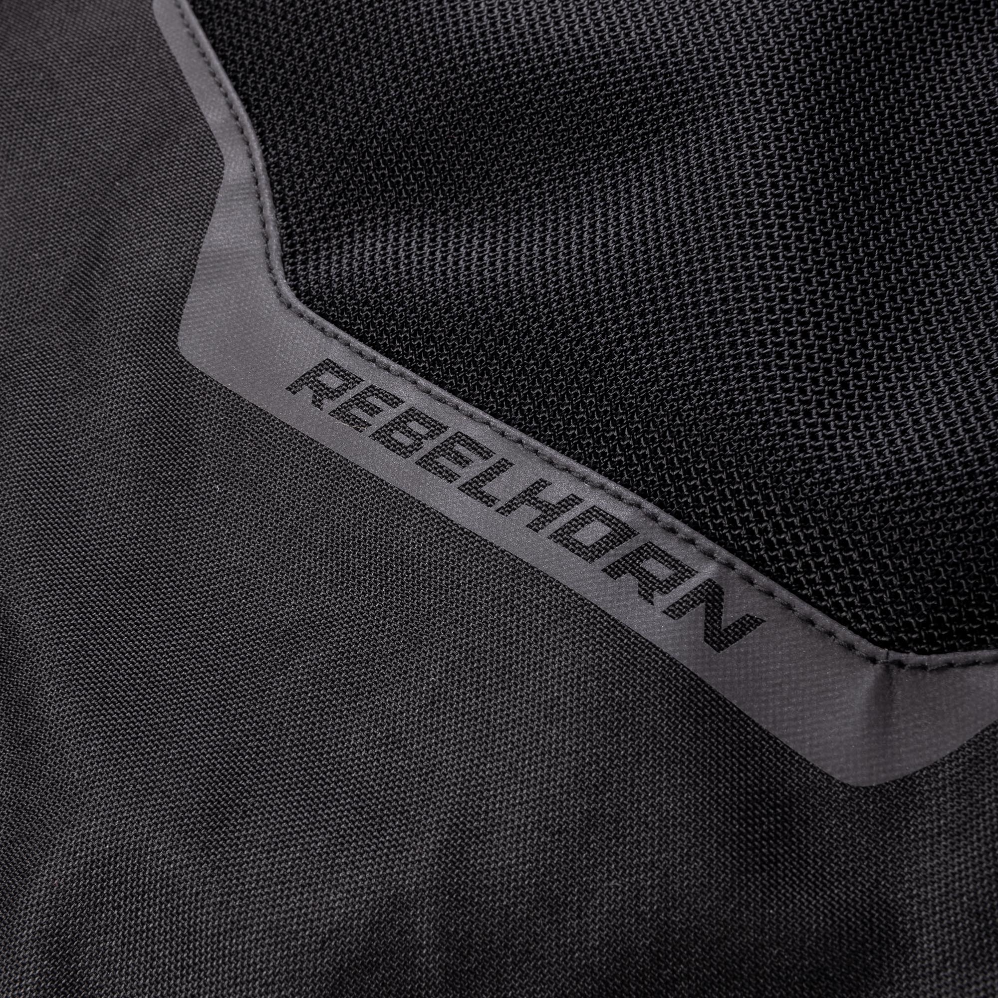 Rebelhorn Flux Vodoodporna tekstilna jakna za ženske motorje črna/ledena/rumena XXS Slika 5