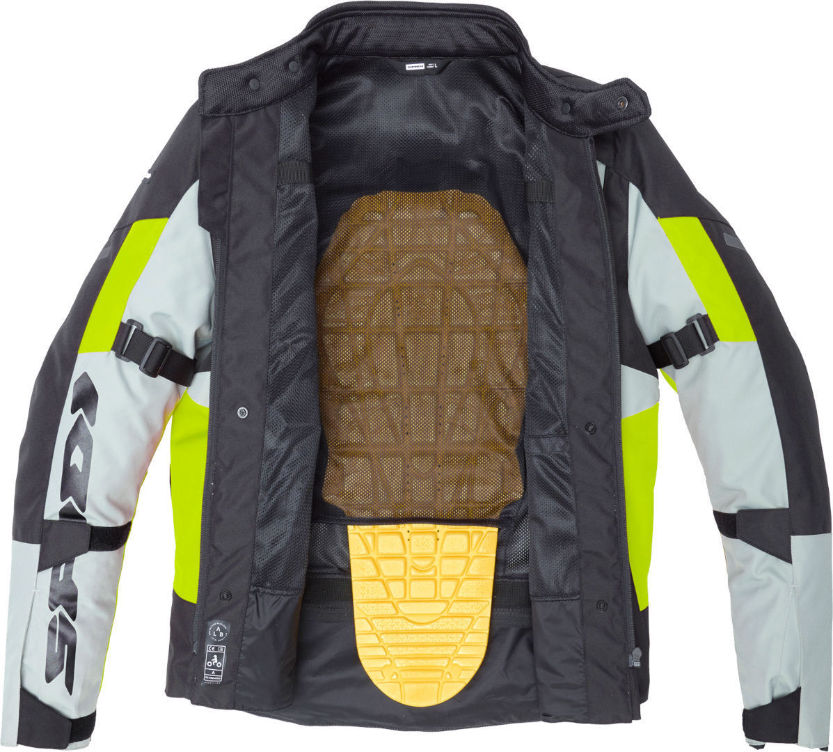 Spidi Crossmaster Veste textile de moto Blanc/jaune L Figure 2
