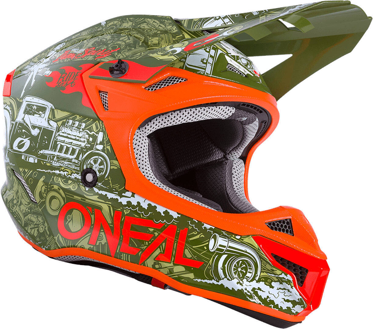 Oneal 5Series Polyacrylite HR Casque de motocross Vert XXL (63/64) Figure 6