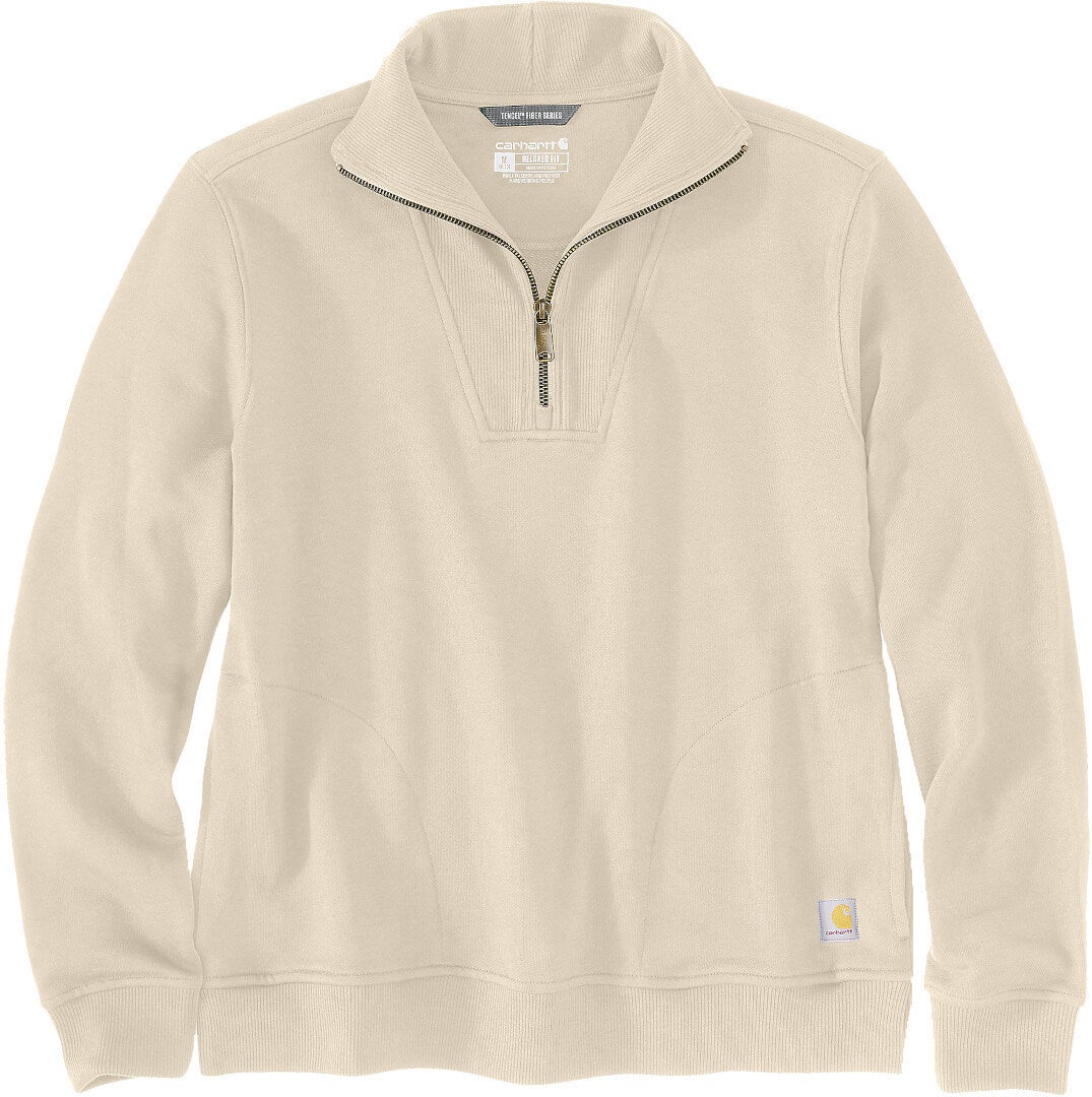 Carhartt Relaxed Fit Half Zip Dame Sweatshirt Fløde XL Figur 1