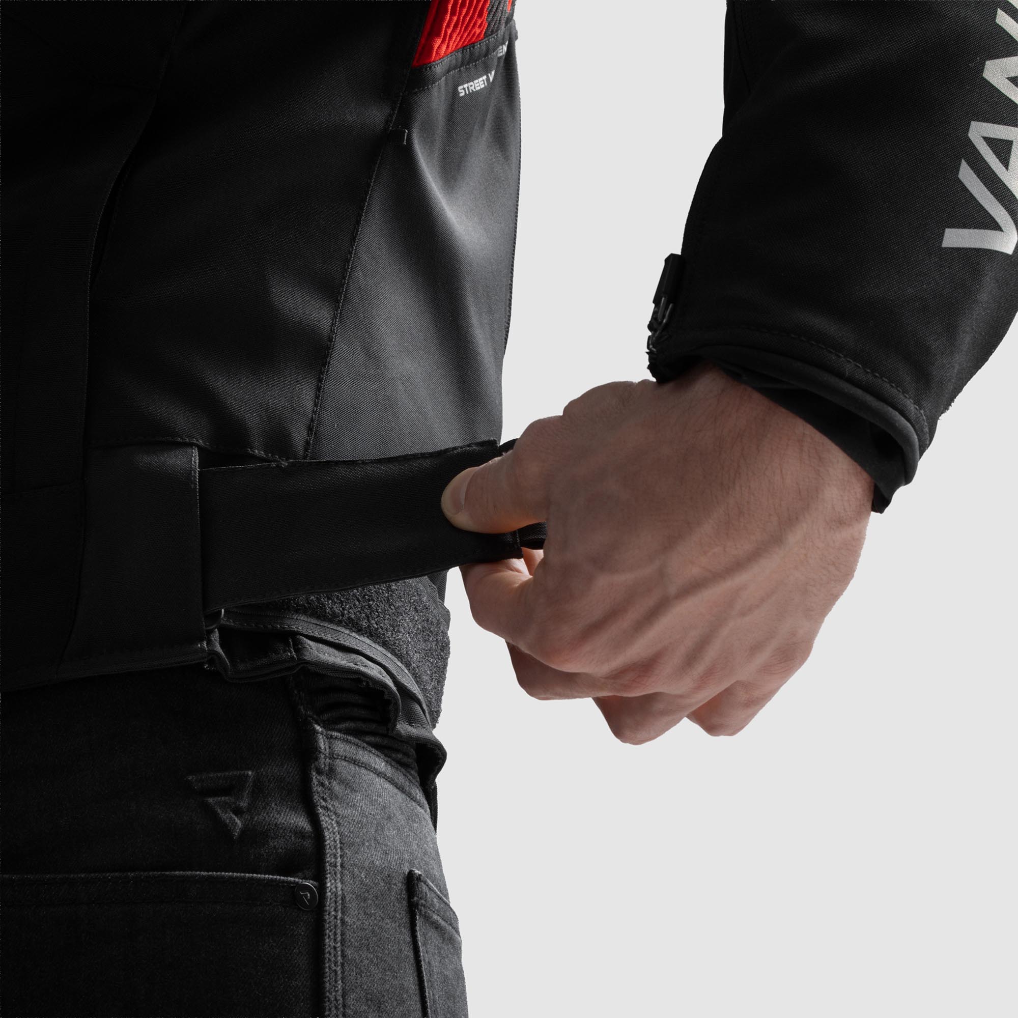 Rebelhorn Vandal 2 Veste textile moto imperméable noir/rouge S Figure 9
