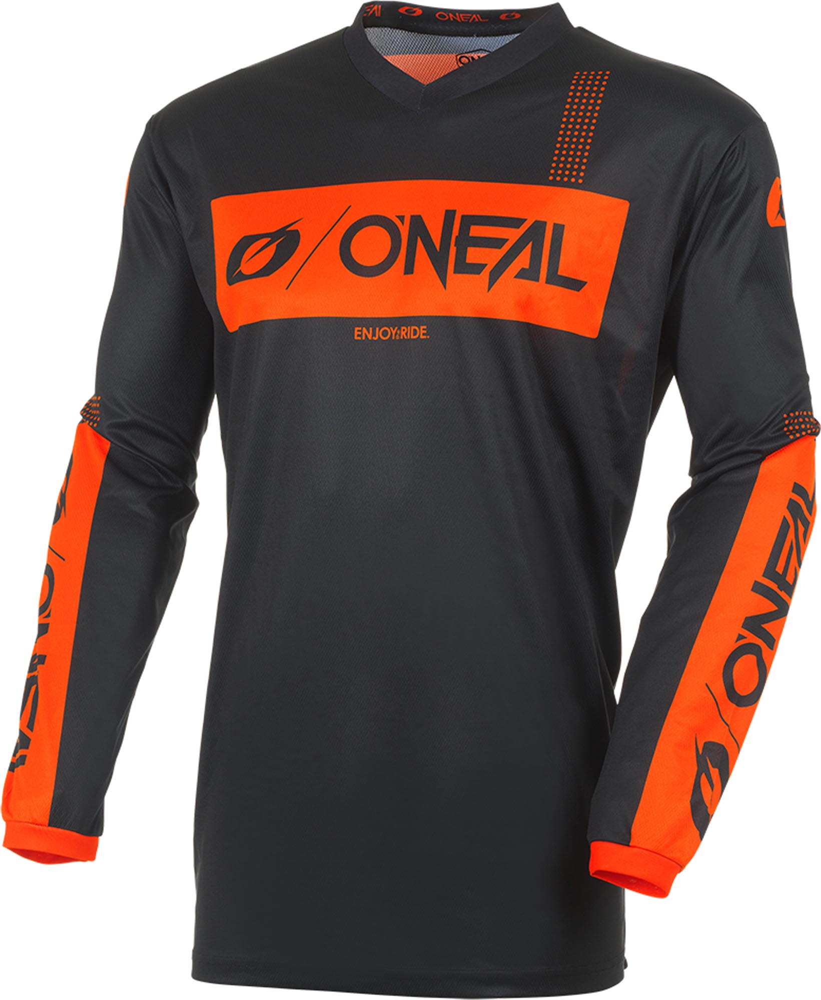 black/orange