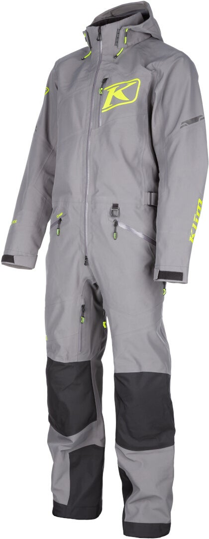 Klim Ripsa Vapor 1-Teiler Snowmobil Kombi grau/neon-gelb Kurz XL Abbildung 1