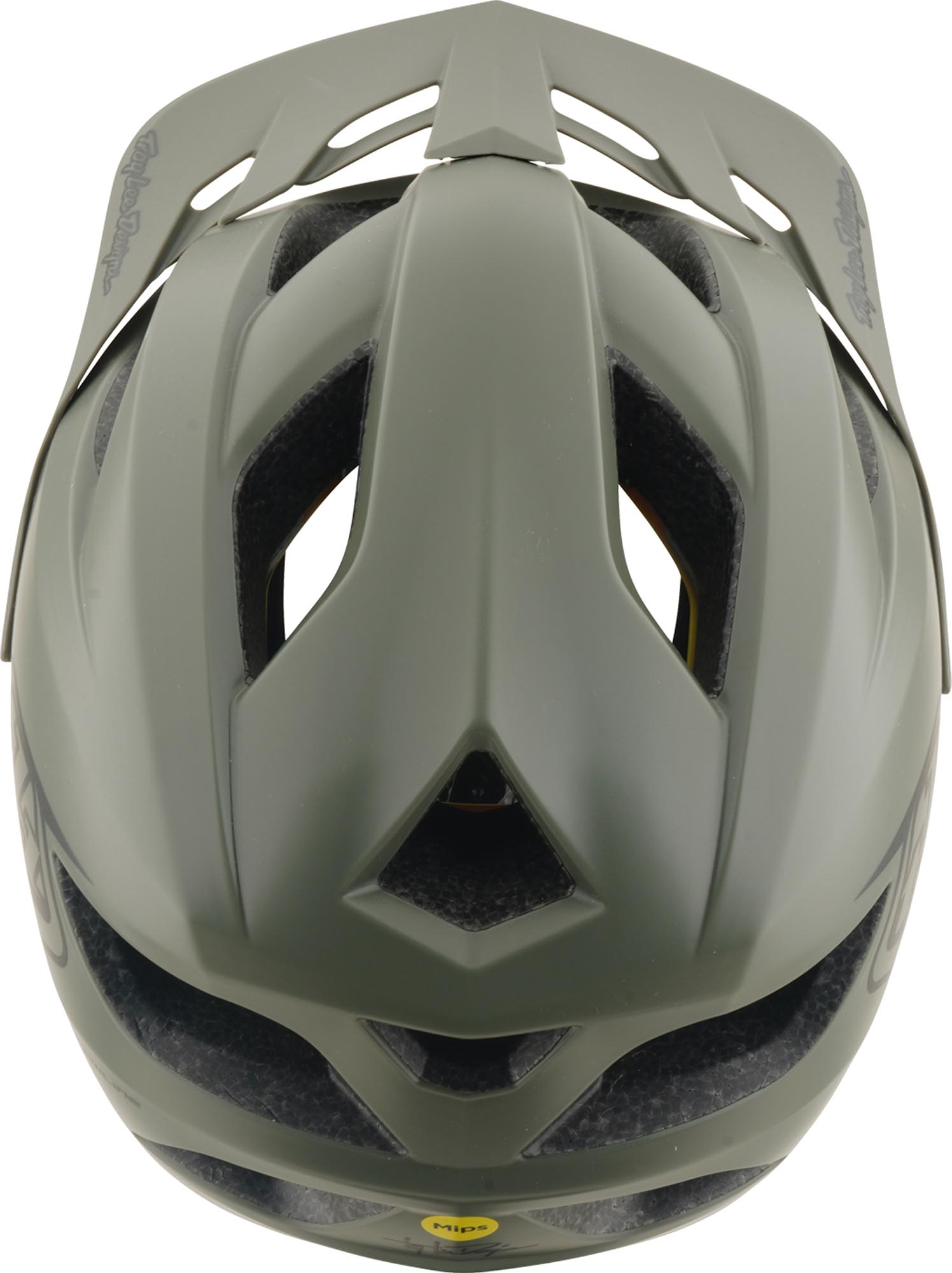 Troy Lee Designs Mips Flowline Point Casco per biciclette giovanili verde opaco 48-53 cm Figura 8
