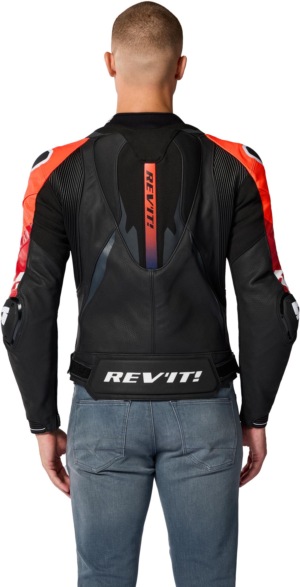Revit Hyperspeed 3 Pro Motorrad Lederjacke schwarz/rot 48 Abbildung 4