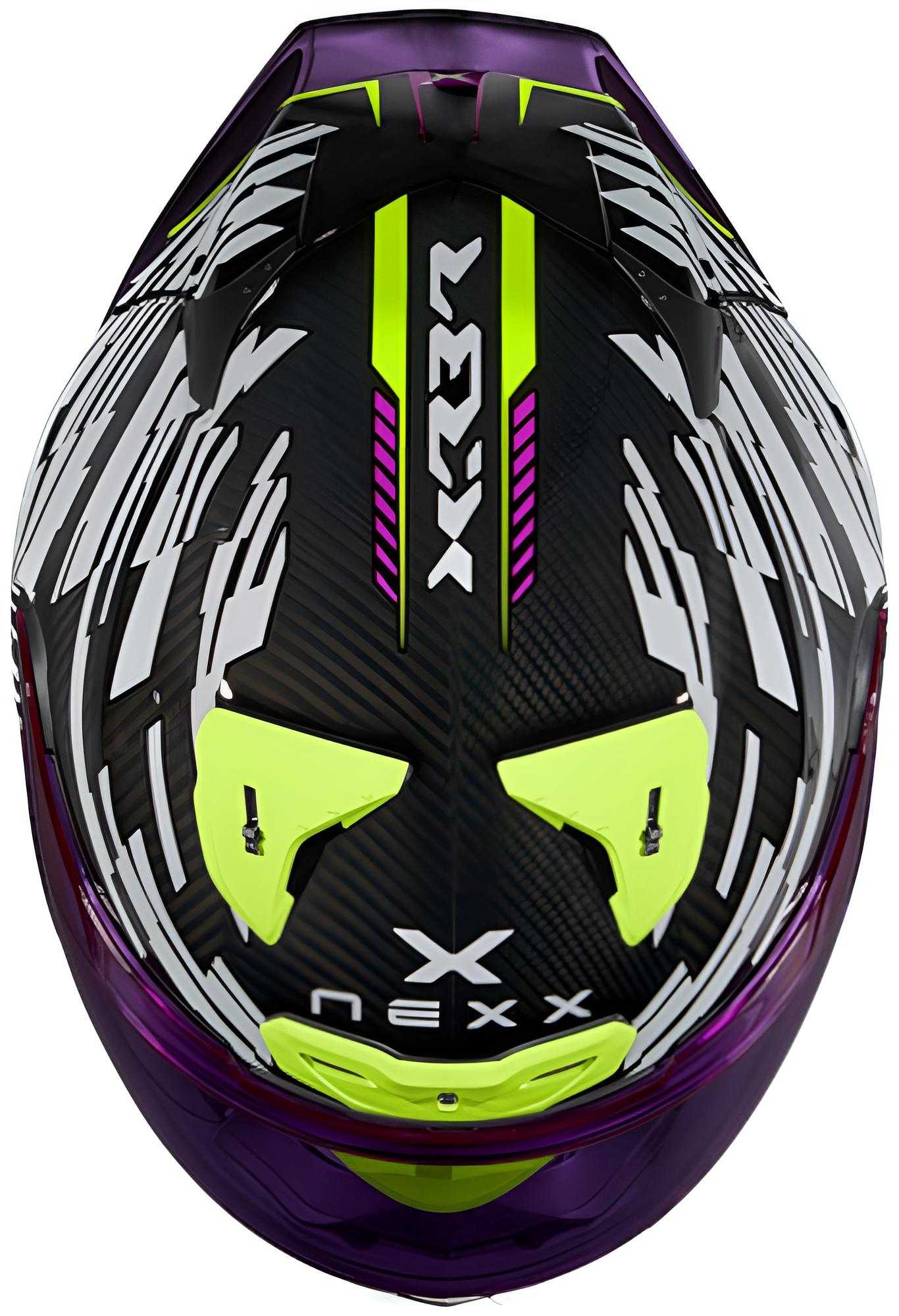 Nexx X.R3R Glitch Racer Helm Wit/geel S (55/56) Figuur 4