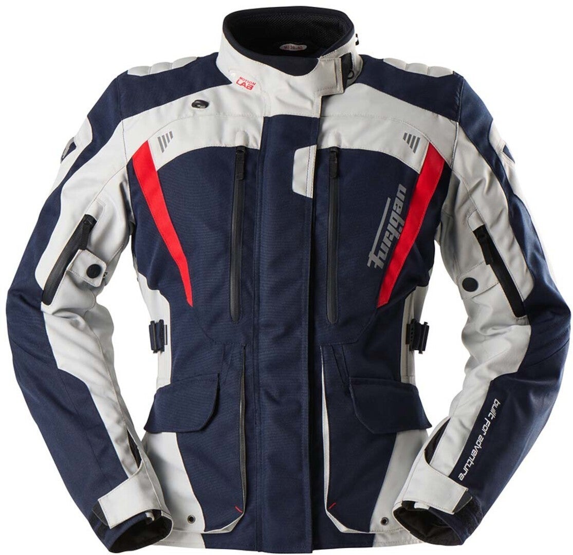 Furygan Apalaches Evo Ladies Motorcycle Textile Jacket blue/white/red 4XL Figure 1