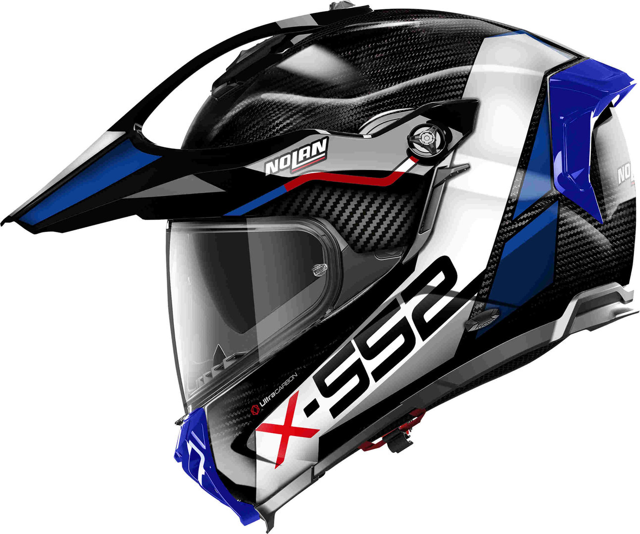 Nolan X-552 Ultra Carbon Dinamo N-Com Hjälm svart/grå/blått XXXL (65) Figur 3
