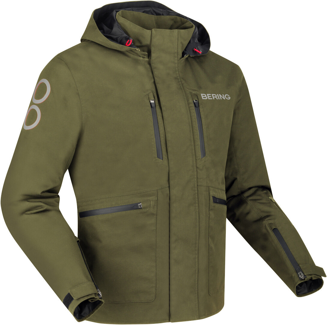 Bering Barstow waterproof Motorcycle Textile Jacket Khaki M Figure 1