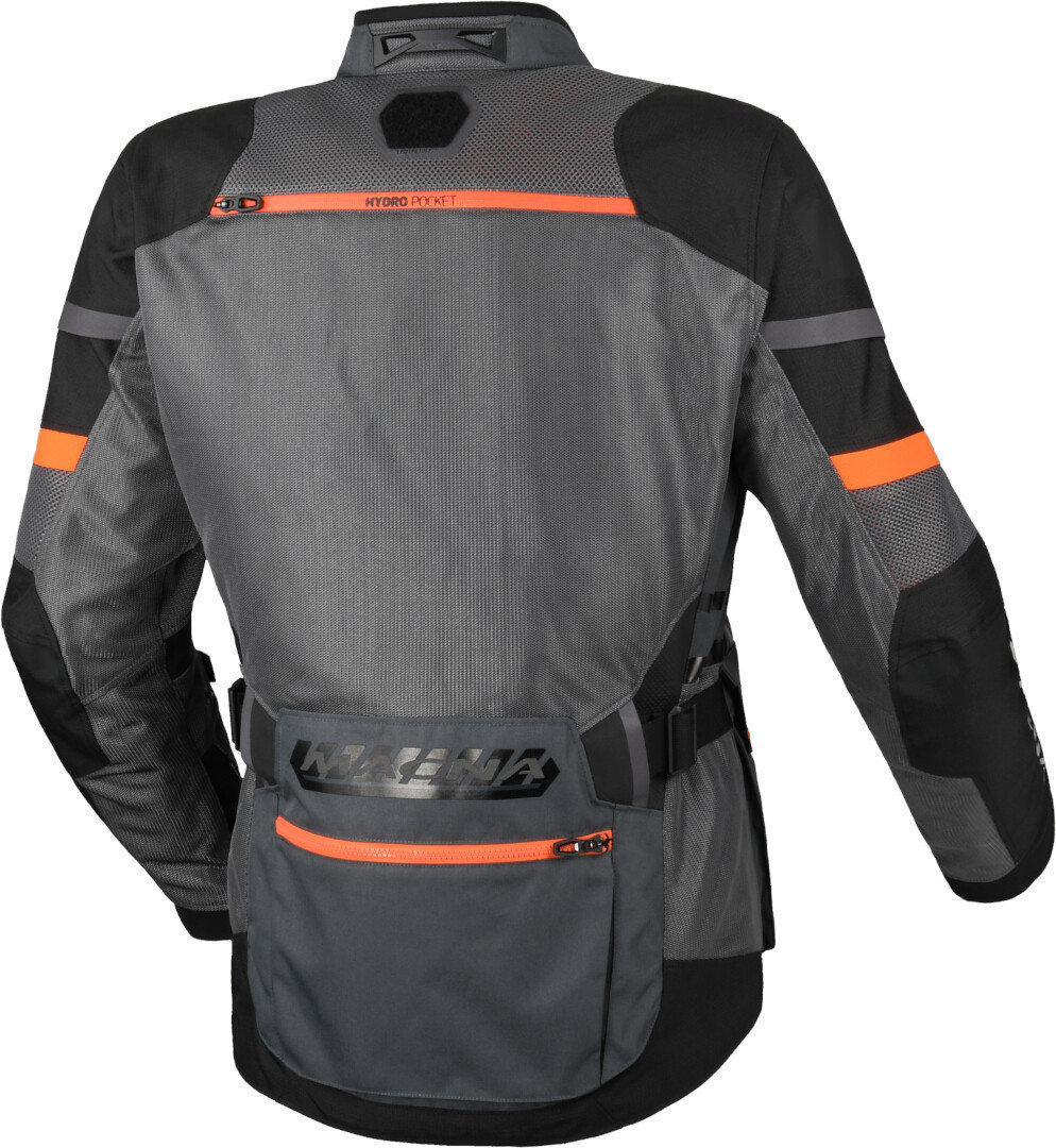 Macna Captane waterproof Motorcycle Textile Jacket grey/black/red L Figure 2