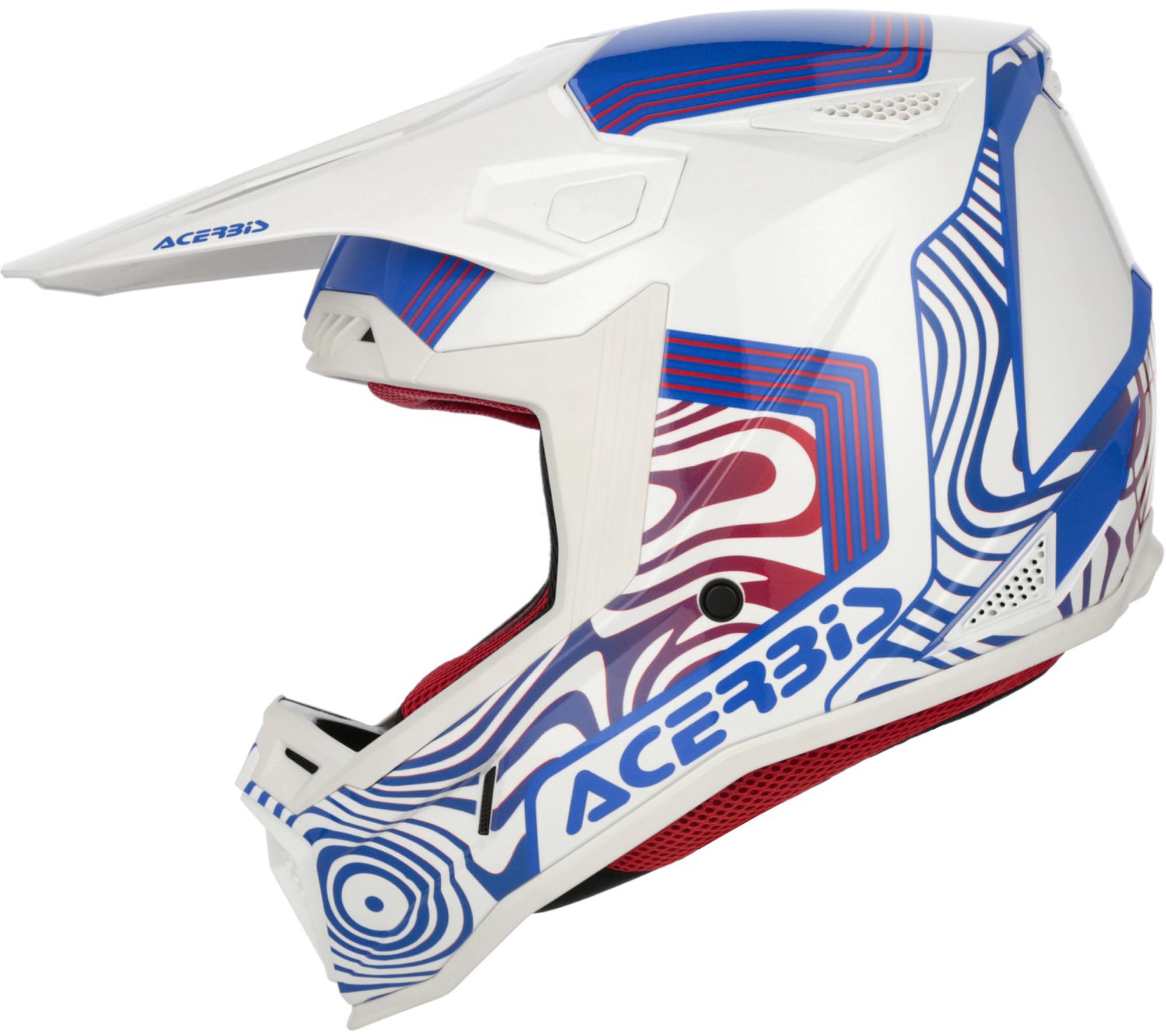Acerbis Whoops Graphic Casque de motocross Blanc/Bleu/Rouge S (55/56) Figure 3