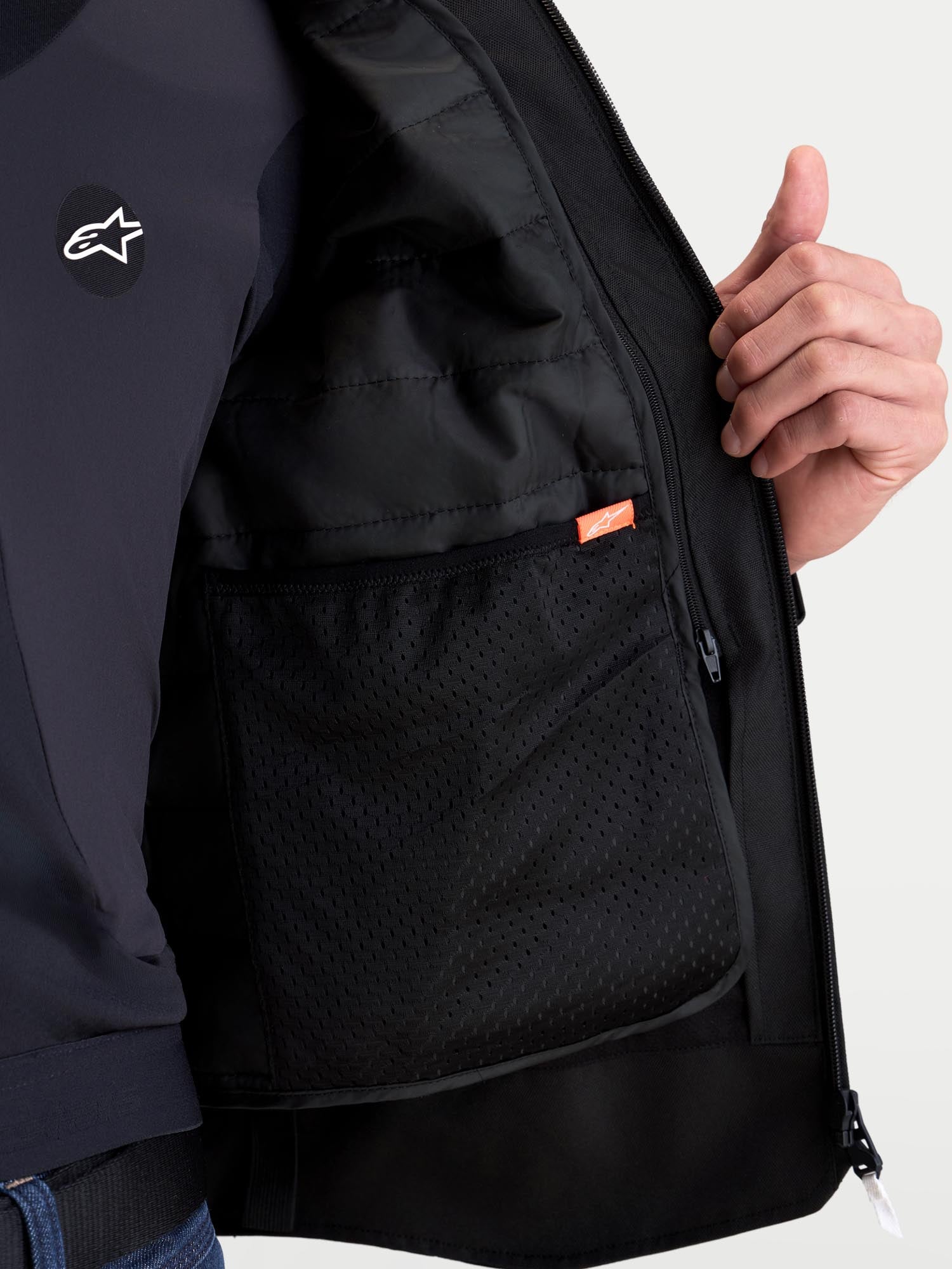 Alpinestars Zaca V2 waterproof Motorcycle Textile Jacket black/white 4XL Figure 10