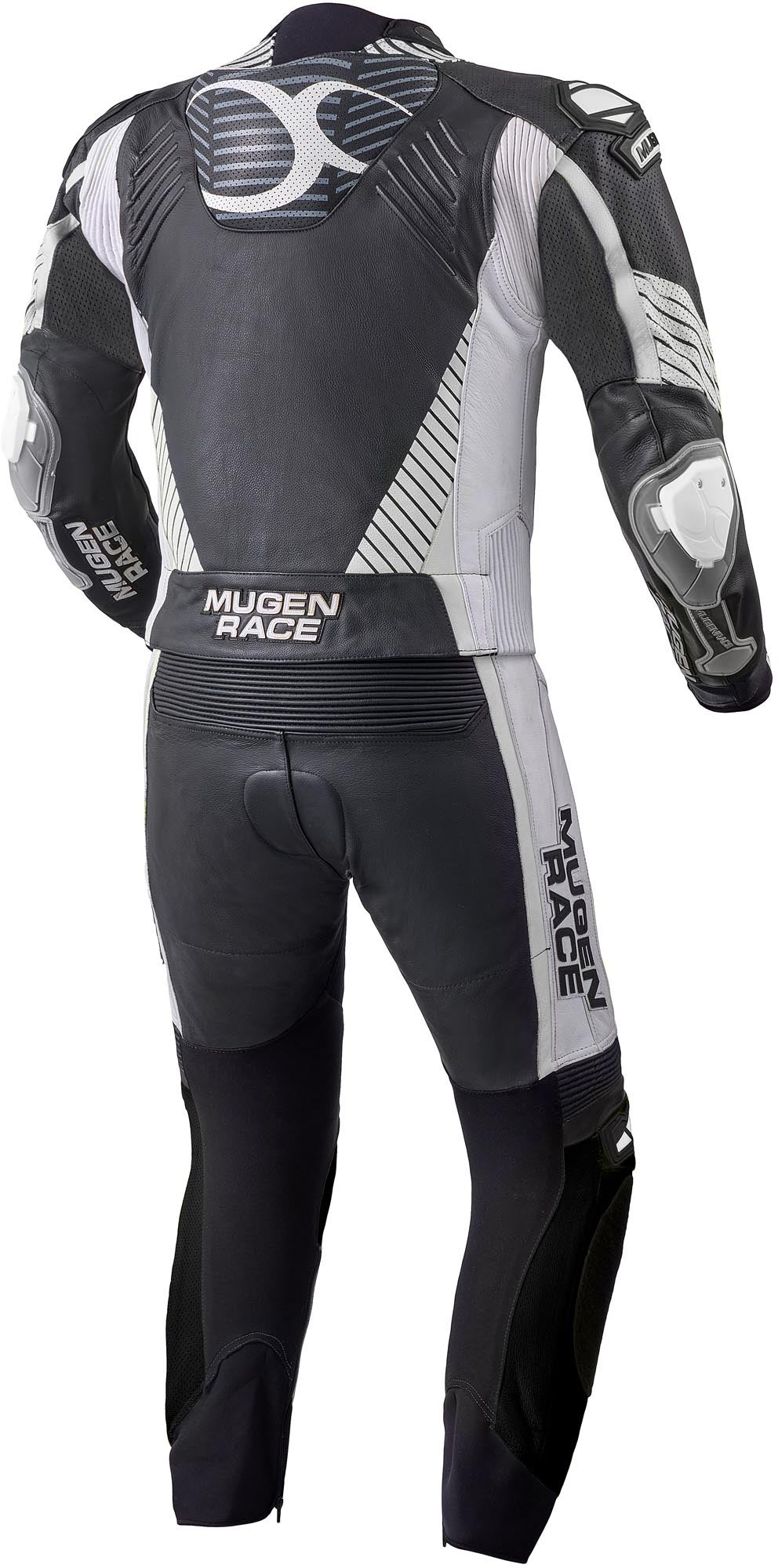 MUGENRACER Impegnato perforated Two Piece Motorcycle Leather Suit black/white 60 Figure 2