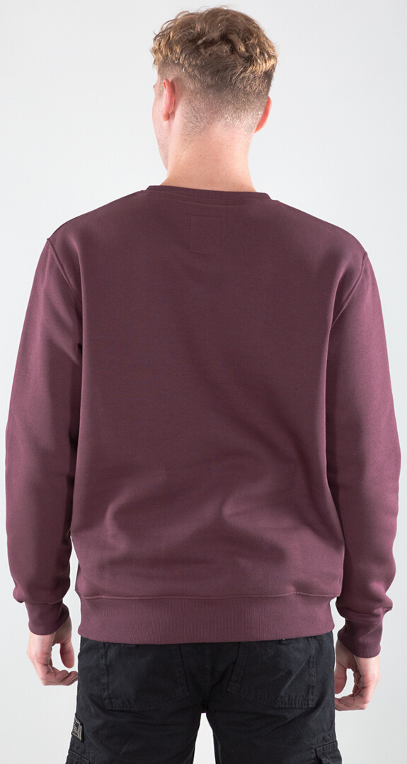 Alpha Industries Basic Sweatshirt mørkerød XL Figur 2