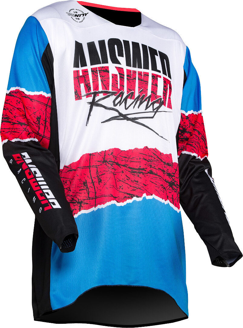 Answer Trinity Pro Glow Motocross Jersey black/white/pink L Figure 2