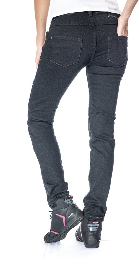 Ixon Billie Damer Motorcykel Jeans Sort 30 Figur 2