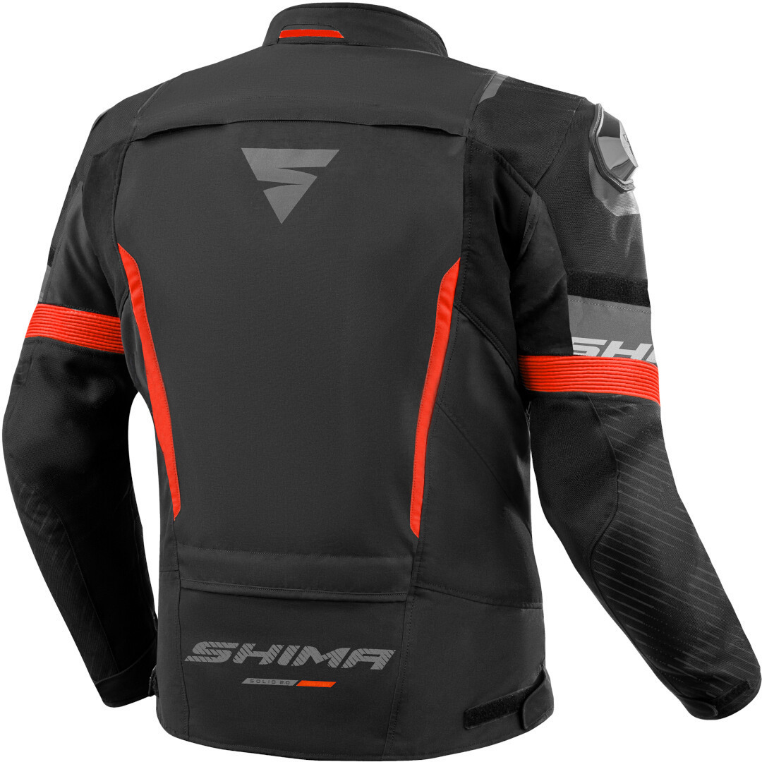 SHIMA Solid 2.0 waterproof Motorcycle Textile Jacket black/red 3XL Figure 2